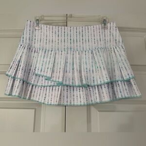 Lucky in Love Pastel Arrows Tiered Ruffle Tennis/Pickleball Skirt Size Medium